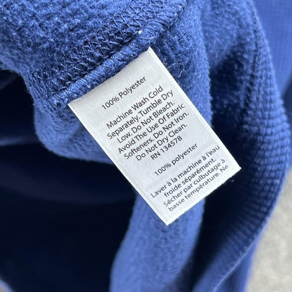 Vineyard Vines Pullover Mens Small Blue 1/4 Zip Waffle Knit Mock Neck Shirt Top - Picture 10 of 12